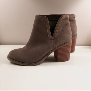 Urban Outfitters Olive Block Heel Bootie